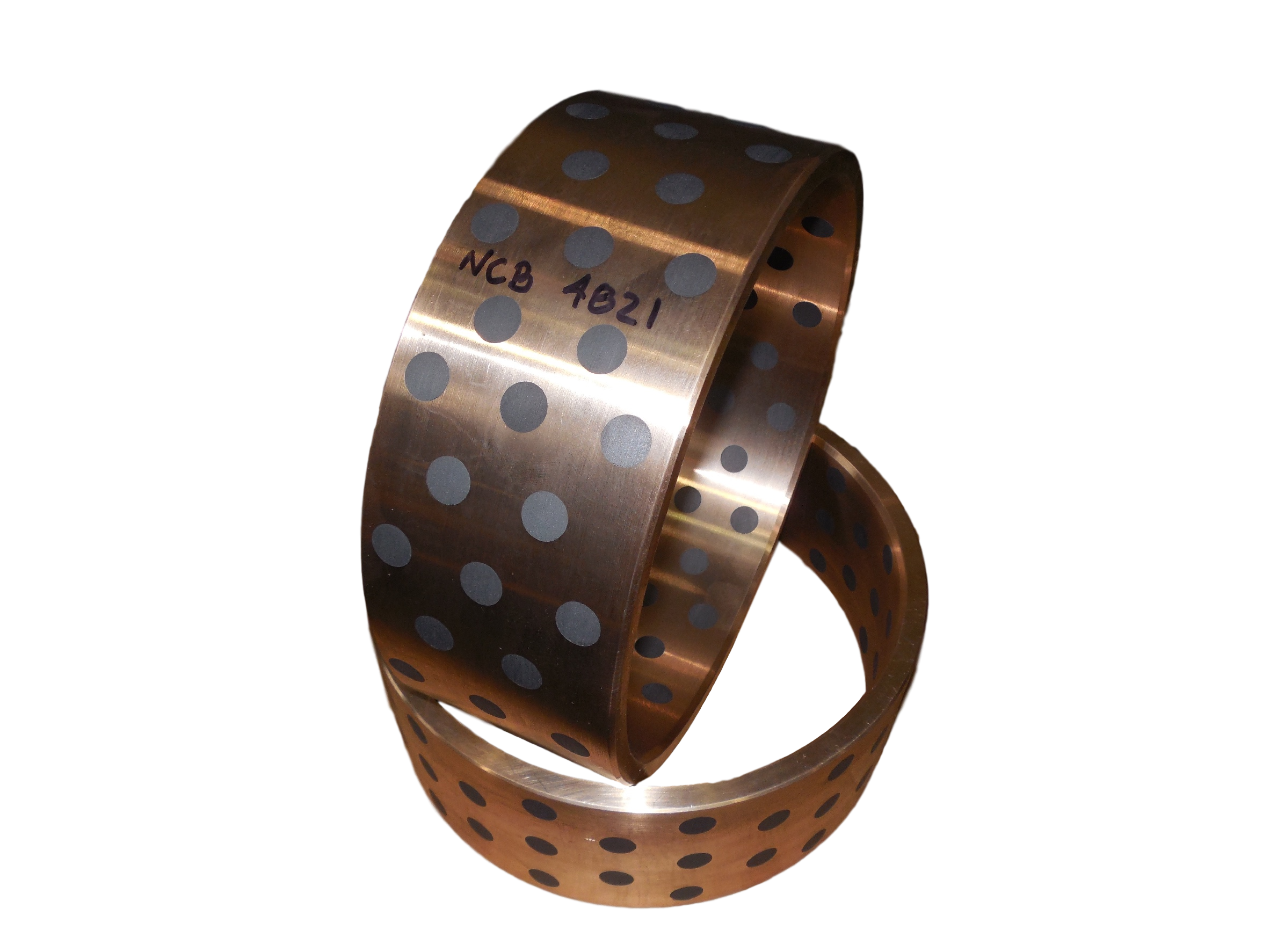 Nail City Bronze Sand Cast 430B Bushings with Graphite Plugs